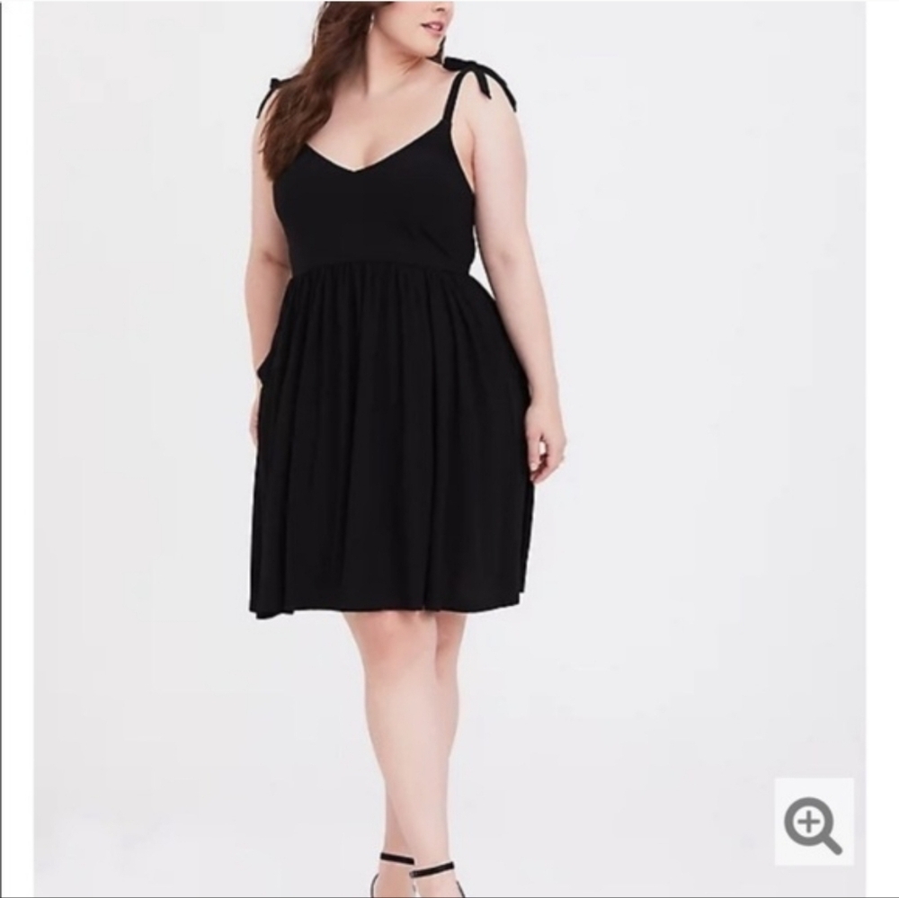 Torrid Tie Shoulder Mini Dress 2x